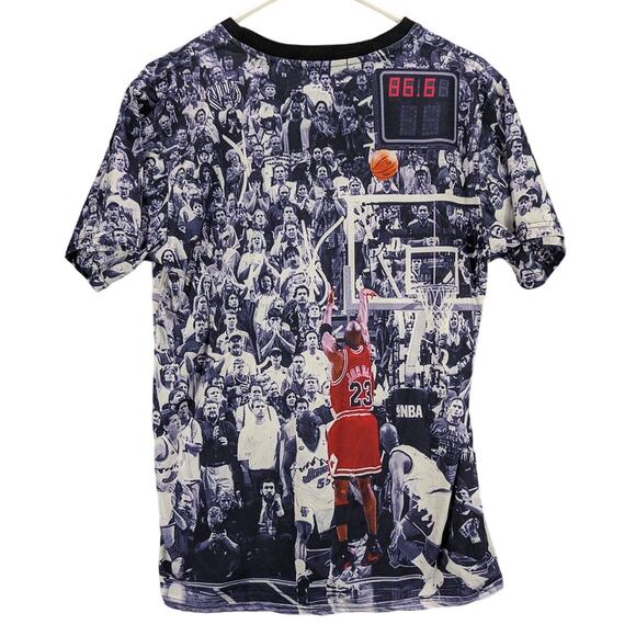 Jordans Last Shot Shirt Mens Medium Winita Basketball Double sided Crew neck - Picture 2 of 8